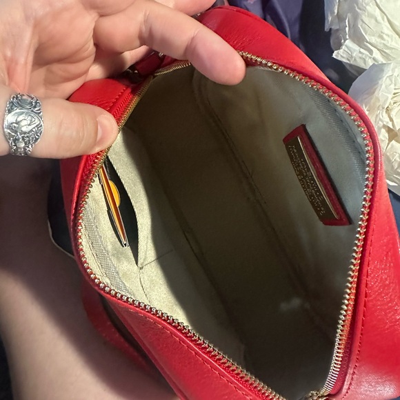 NWT Valentino Red Leather Crossbody Bag - Picture 14 of 14